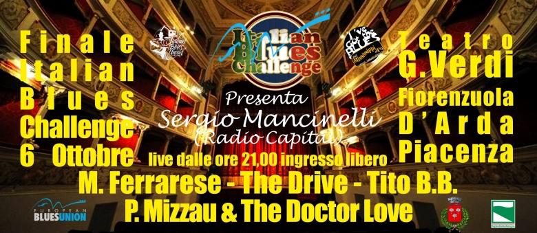 IX Italian Blues Challenge, Teatro Verdi, Fiorenzuola D’Arda (Piacenza), 6 ottobre 2108